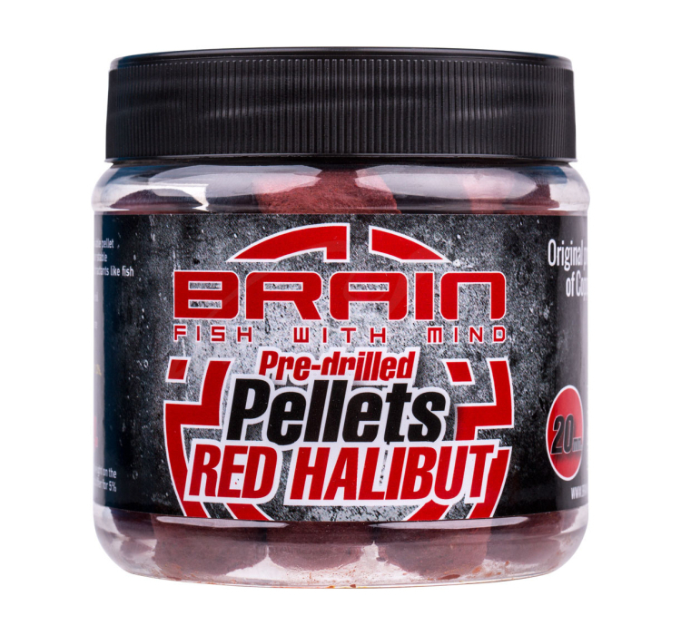Пеллетс Brain Red Halibut Pre drilled 20mm 250g - 1 Пеллетс Brain Red Halibut Pre drilled 20mm 250g - 1