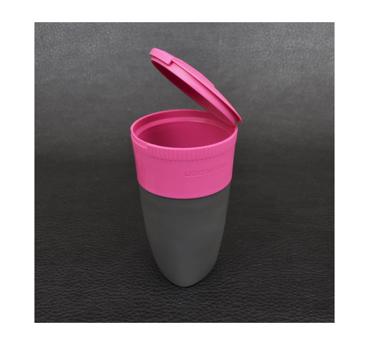 Стакан складний LIGHT MY FIRE Pack-up-Cap (0.26л), фуксія - 4 Стакан складний LIGHT MY FIRE Pack-up-Cap (0.26л), фуксія - 4