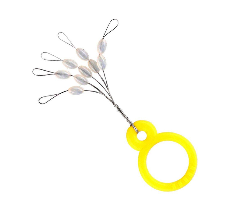 Стопор для лески Mikado силиконовый S (прозрачный овал) 10шт - 1 Стопор для лески Mikado силиконовый S (прозрачный овал) 10шт - 1